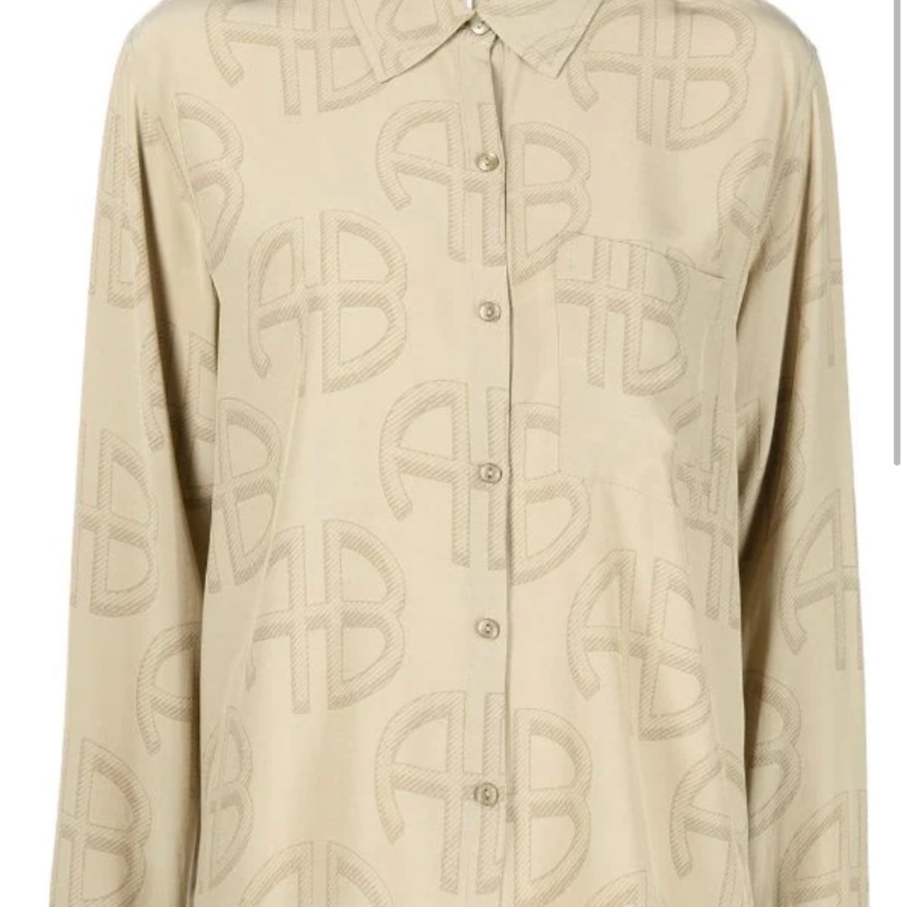 Anine Bing Monogram Button Down - image 2